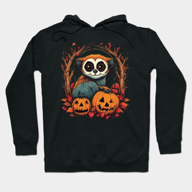 Slow Loris Halloween Hoodie by JH Mart